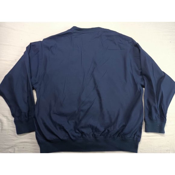 Eddie Bauer GOLF Light Sweater Dark Blue Size M Long Sleeves 100% Polyester - Picture 2 of 4